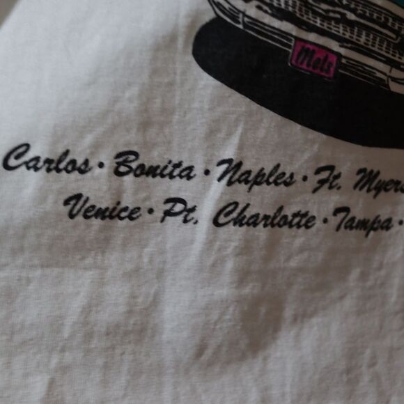 Gildan Vintage Mel's Diner White T-shirt Back Graphic Old Classic Cars LG - Picture 4 of 16